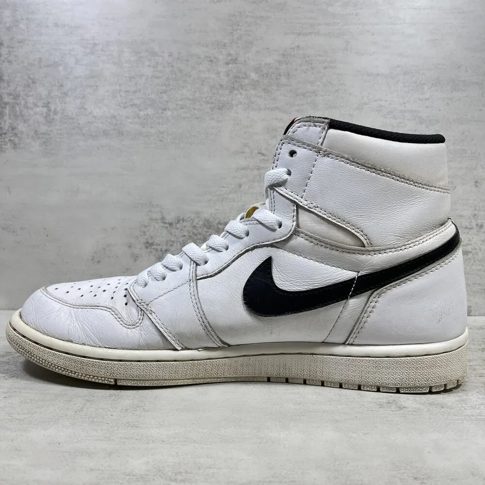 Nike Jordan 1 Retro High OG Sneakers - Men's Size 10 - Yin Yang White